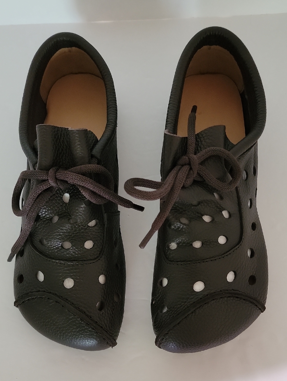 Womens Brown Square Toe Shoes